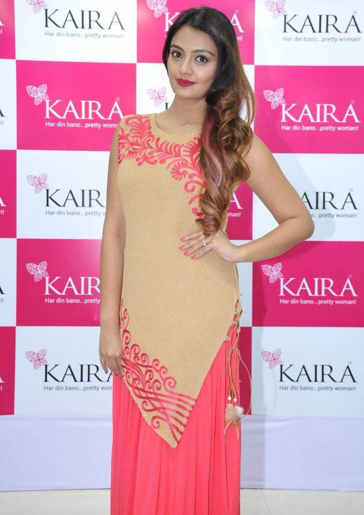 Nikitha Narayan At Kaira Ugadi Festive Collection Launch In Pink Dress