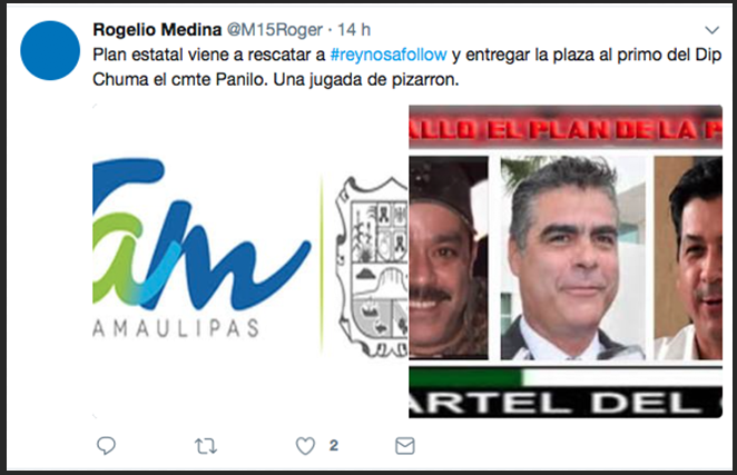 3 MUERTOS MAS : "PLAN REYNOSA,PLAN SANGRIENTO",FUEGO "OFICIAL" BUSCA EMPODERAR al "PANILO" del CDG.."Todos contra el PELOCHAS Screen%2BShot%2B2017-09-04%2Bat%2B09.18.37