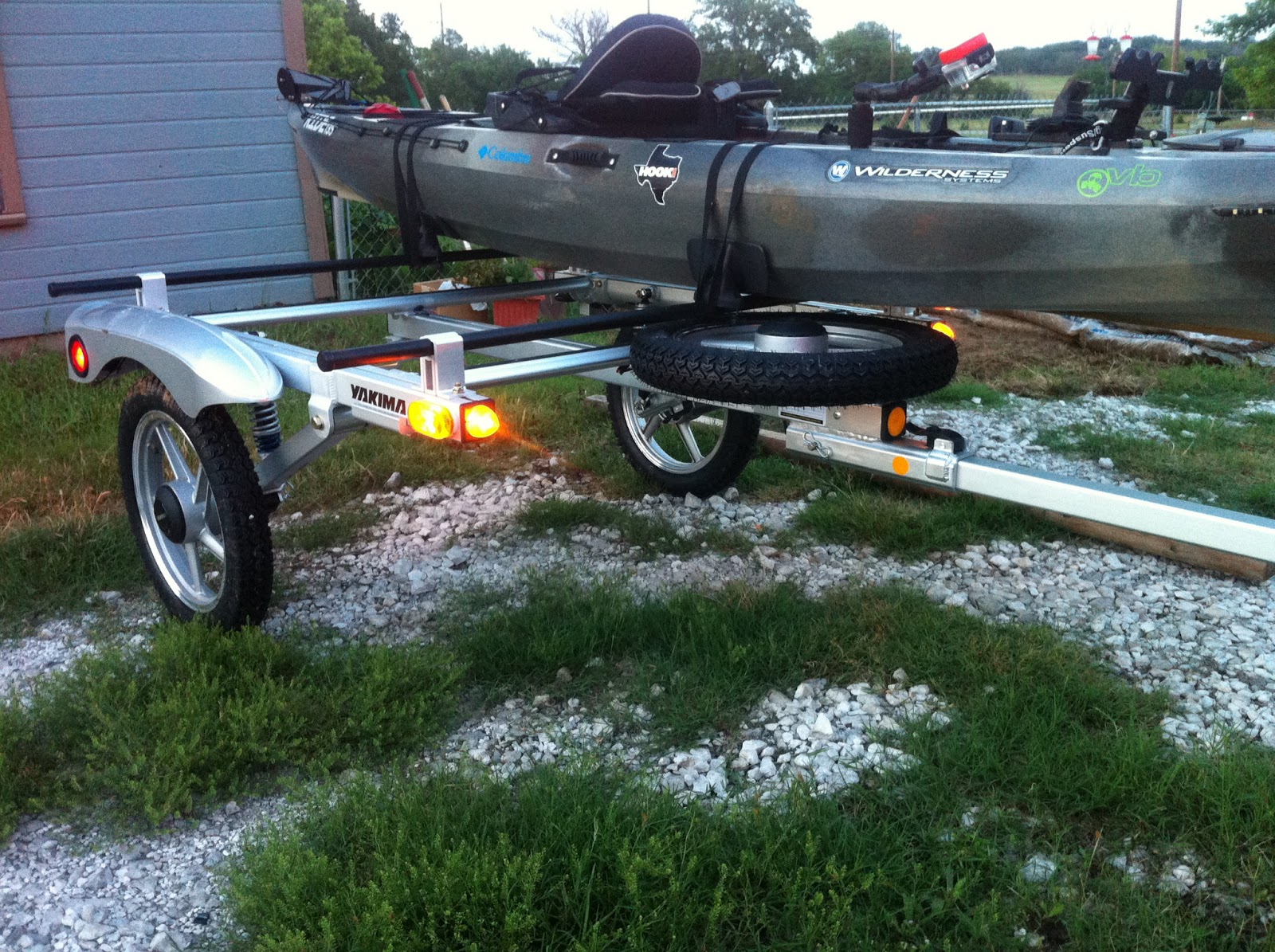 North Texas Kayaker Yakima RackNRoll Trailer