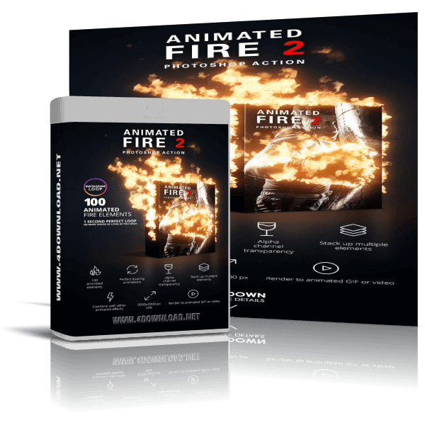 GraphicRiver - Animated Fire 2 Photoshop Action