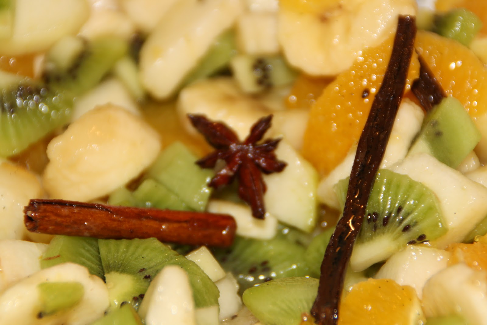 Marie cuisine pour 6: SALADE AUX FRUITS D'HIVER ET SIROP EPICE