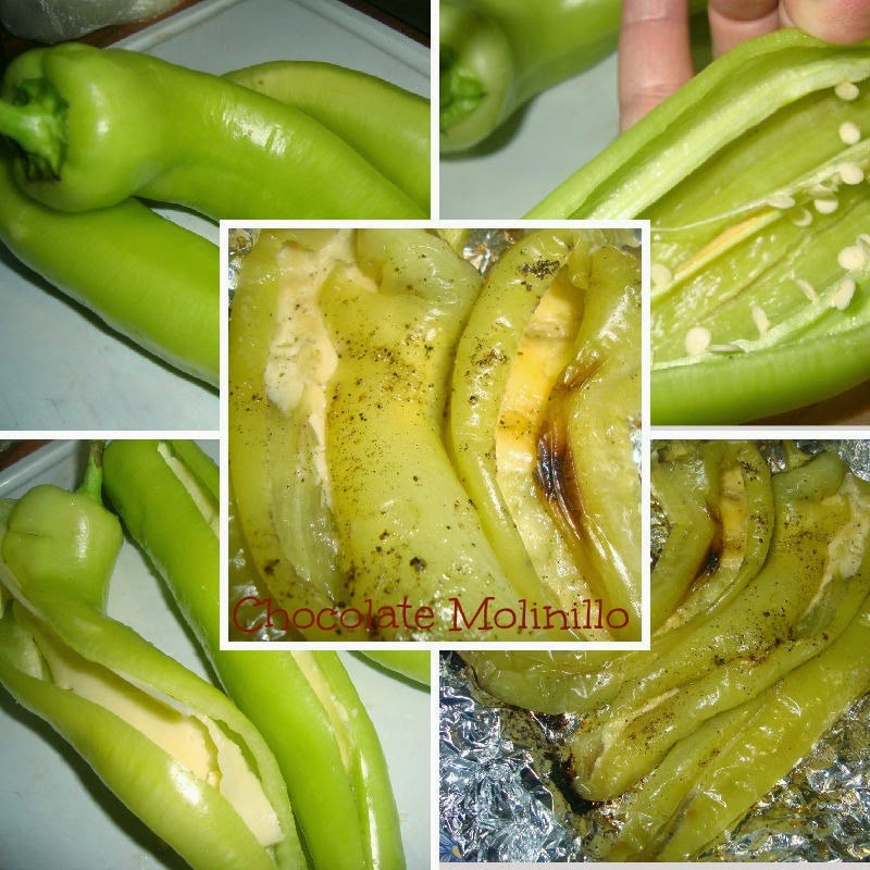 Chilacas o Chile Güero relleno de Queso | Cocina