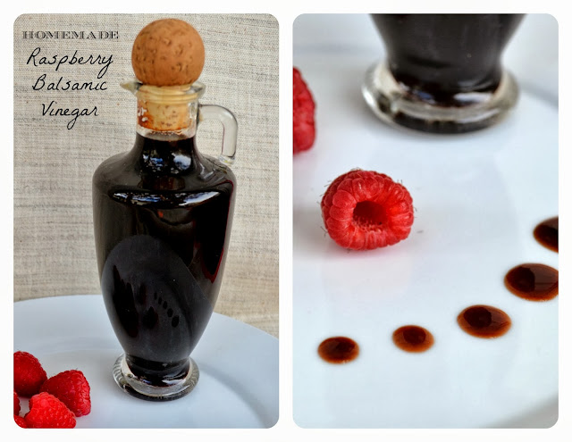 how to make raspberry balsamic vinegar diy #shop