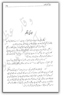 Abu ki begum by Memona Khursheed.