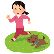 ドッグランのイラスト