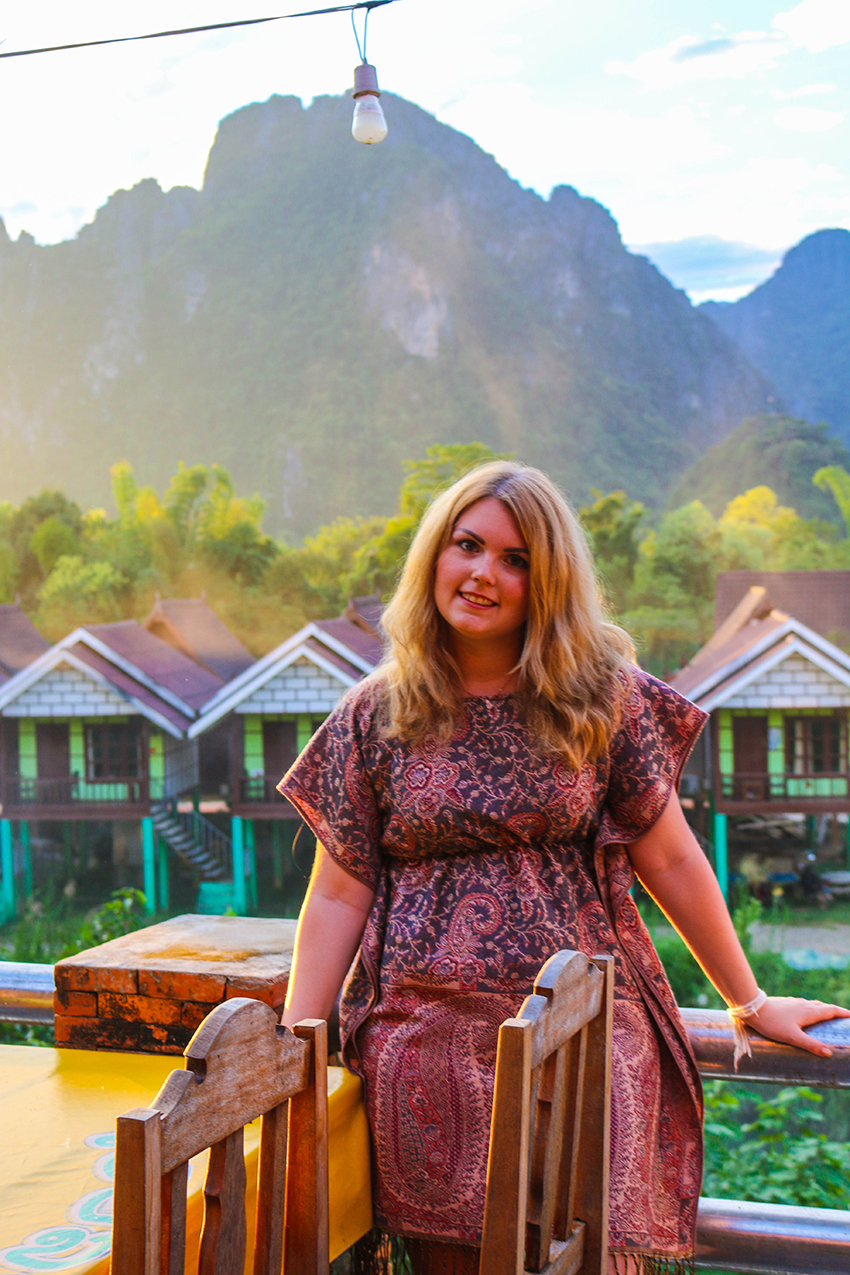 Vang Vieng Sonnenuntergang Vang Vieng Sonnenuntergang