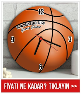 Kişiye Özel Basketbol Topu Duvar Saati