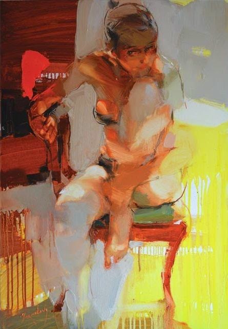 Iryna Yermolova pinturas impressionistas mulheres sensuais