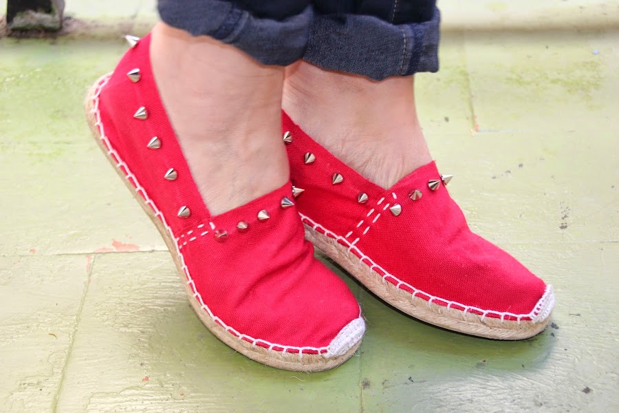 Diy zapatos esparteñas esparto tachuelas. Blog diy