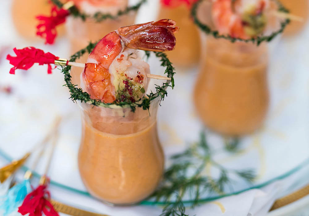 Garnelen Party-Süppchen im Glas - Fingerfood vom Feinsten Garnelen Party-Süppchen im Glas - Fingerfood vom Feinsten
