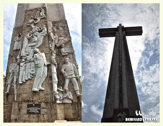 Murals at the foot of the Cross