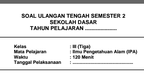 Soal Latihan Uts Ipa Kelas 3 Sd Mi Semester 2 Sekolahdasar Net