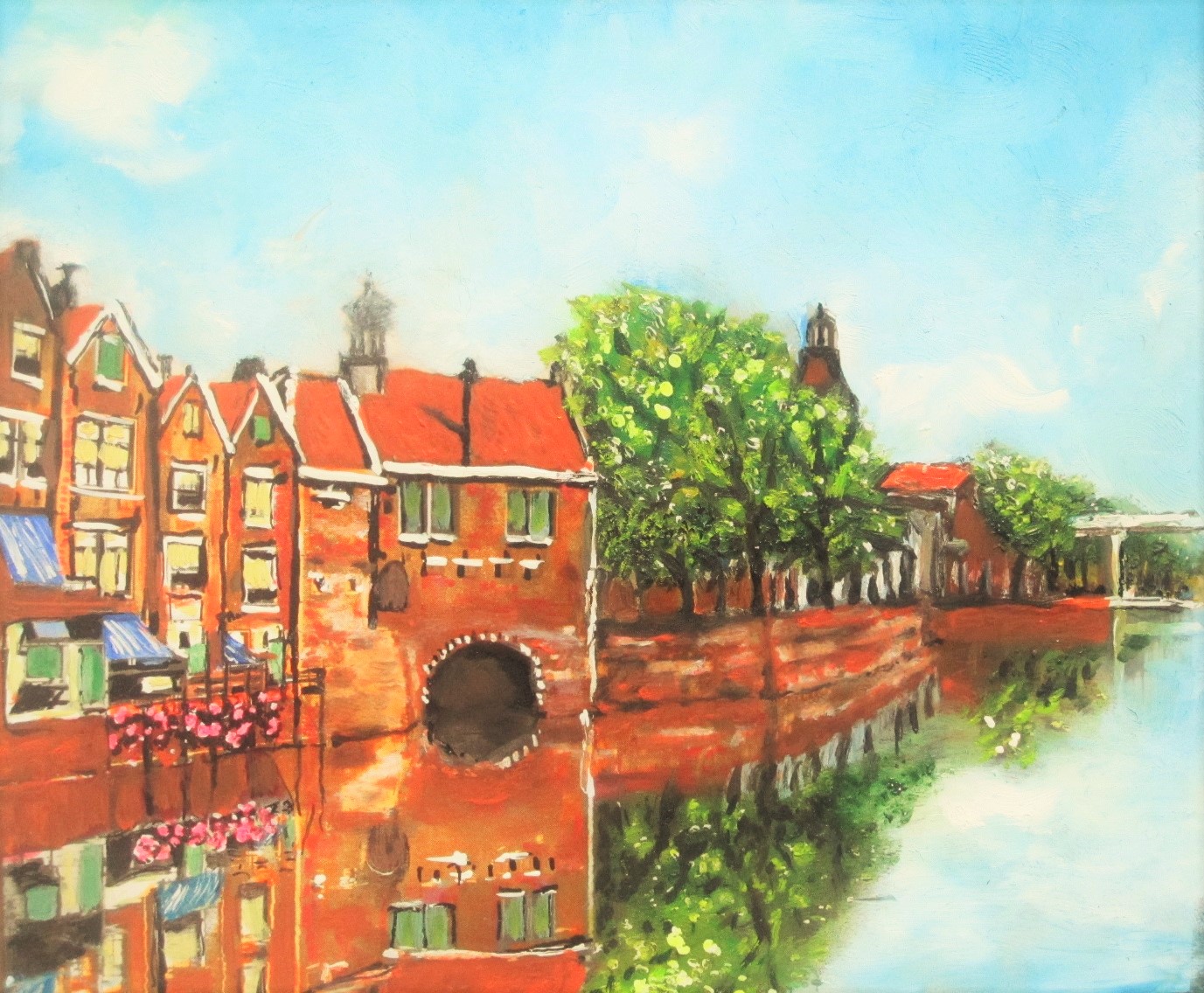 100 Dutch.Oil.Paintings Rotterdam, Delfshaven
