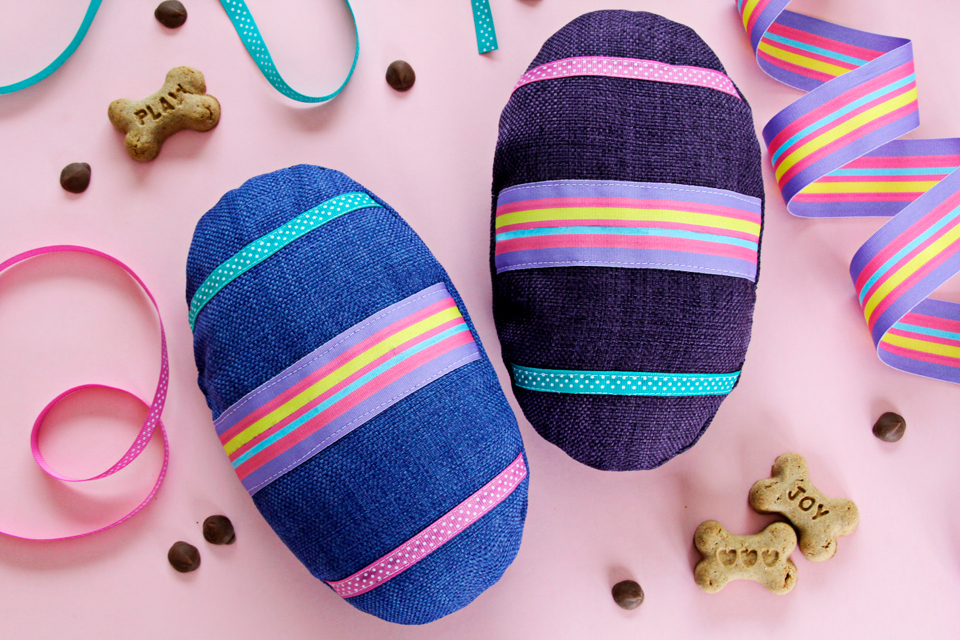 Dalmatian DIY DIY Squeaky Easter Egg Stuffed Softie Dog Toys