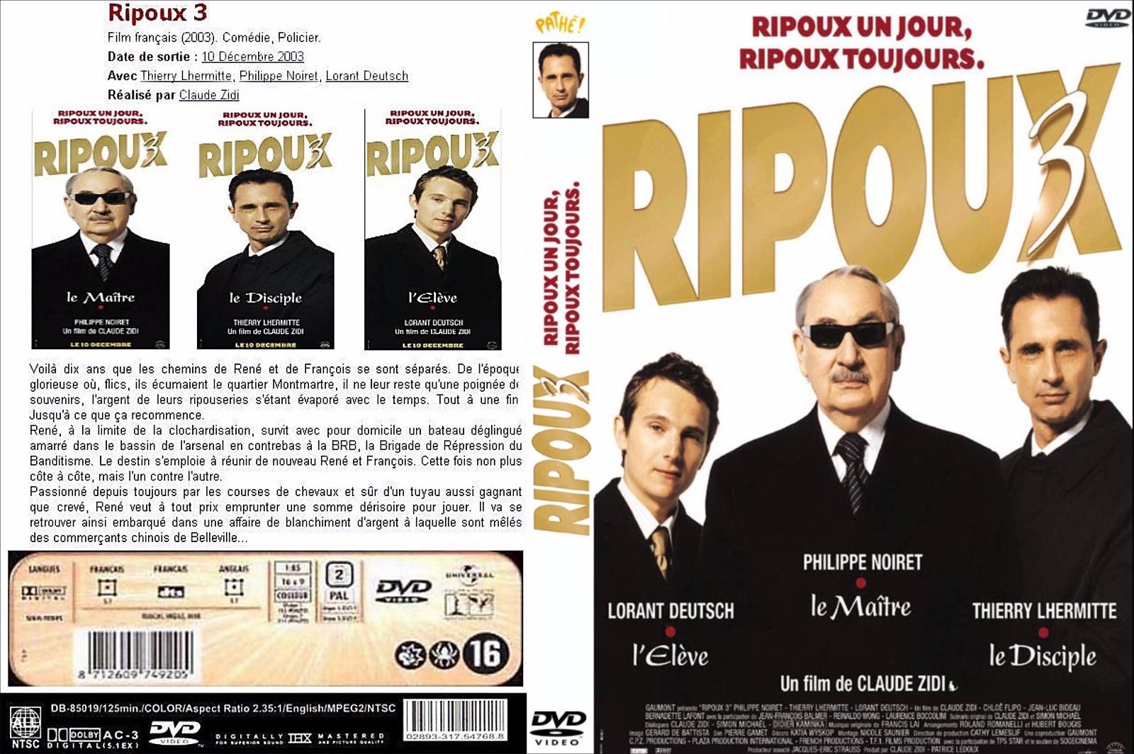 Les Ripoux 3 Streaming Voir les Ripoux 3 Vf Mkv HDLight 720p film en streaming