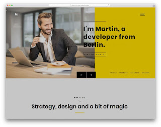 Demonstração Theme Martin Responsivo e Clean para Sites 2018