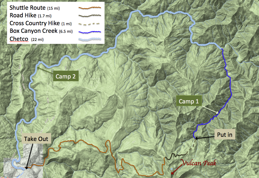 Into the Outside Box Canyon Creek
