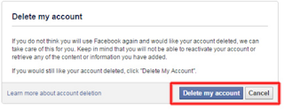 Cara menonaktifkan akun Facebook dan menghapus akun Facebook Anda