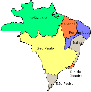 Resultado de imagem para mapa do brasil em 1709