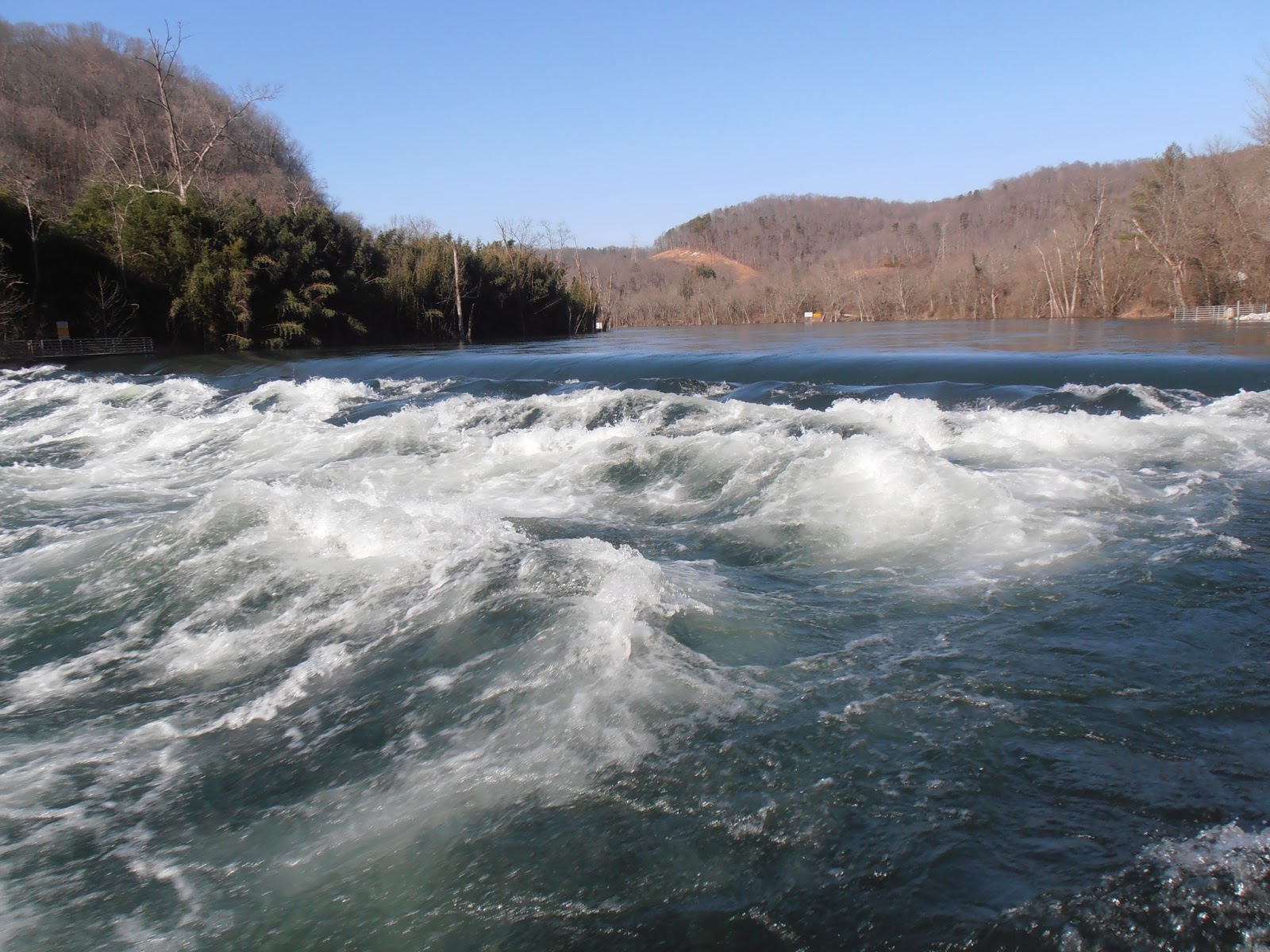 American Travel Journal Sluicing water at Norris Dam
