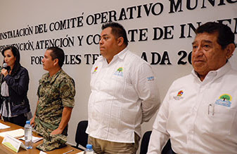 Instala Laura Fernández el Comité Operativo Contra Incendios Forestales en Puerto Morelos