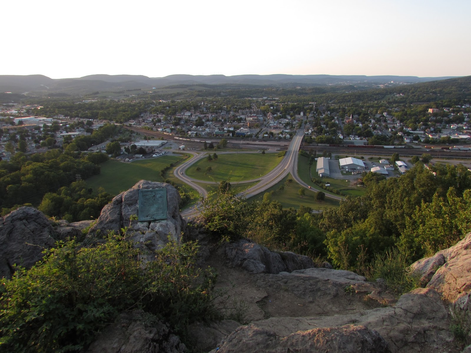 Hollidaysburg Chimney Rocks, Canal Basin Park, and Railroad History