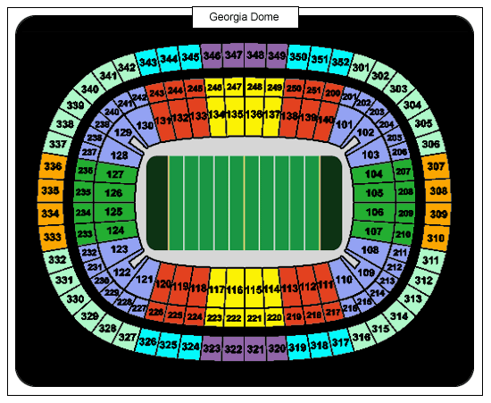 georgia dome seating chart atlanta falcons virtual seating chart