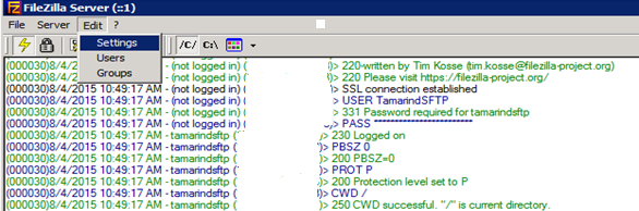 filezilla port 990