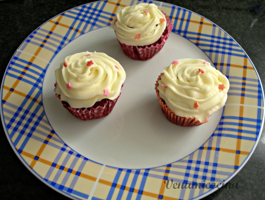 Red velvet cupcakes sin gluten