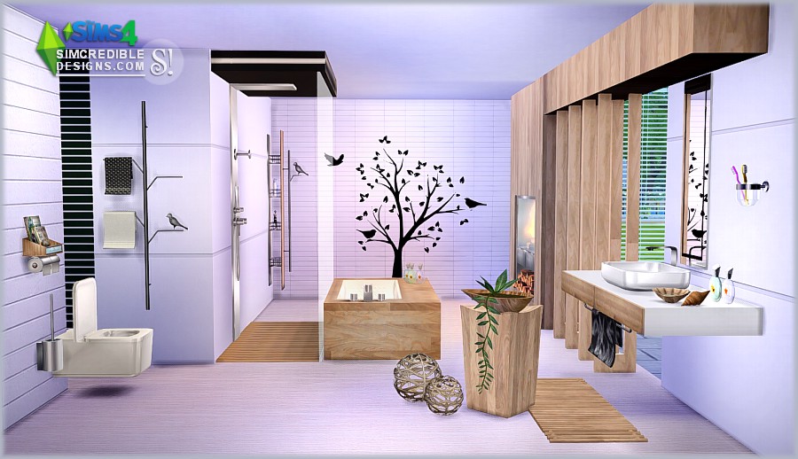 My Sims 4 Blog Modernism Bathroom Set By Simcredible Designs