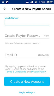 Paytm में खाता कैसे बनाये पूरी जानकारी हिंदी में (Step By Step) 2019 Paytm में खाता कैसे बनाये पूरी जानकारी हिंदी में (Step By Step) 2019