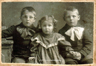 Eugene Desgroseilliers and his sister Alma and brother Arthur Eugene Desgroseilliers and his sister Alma and brother Arthur