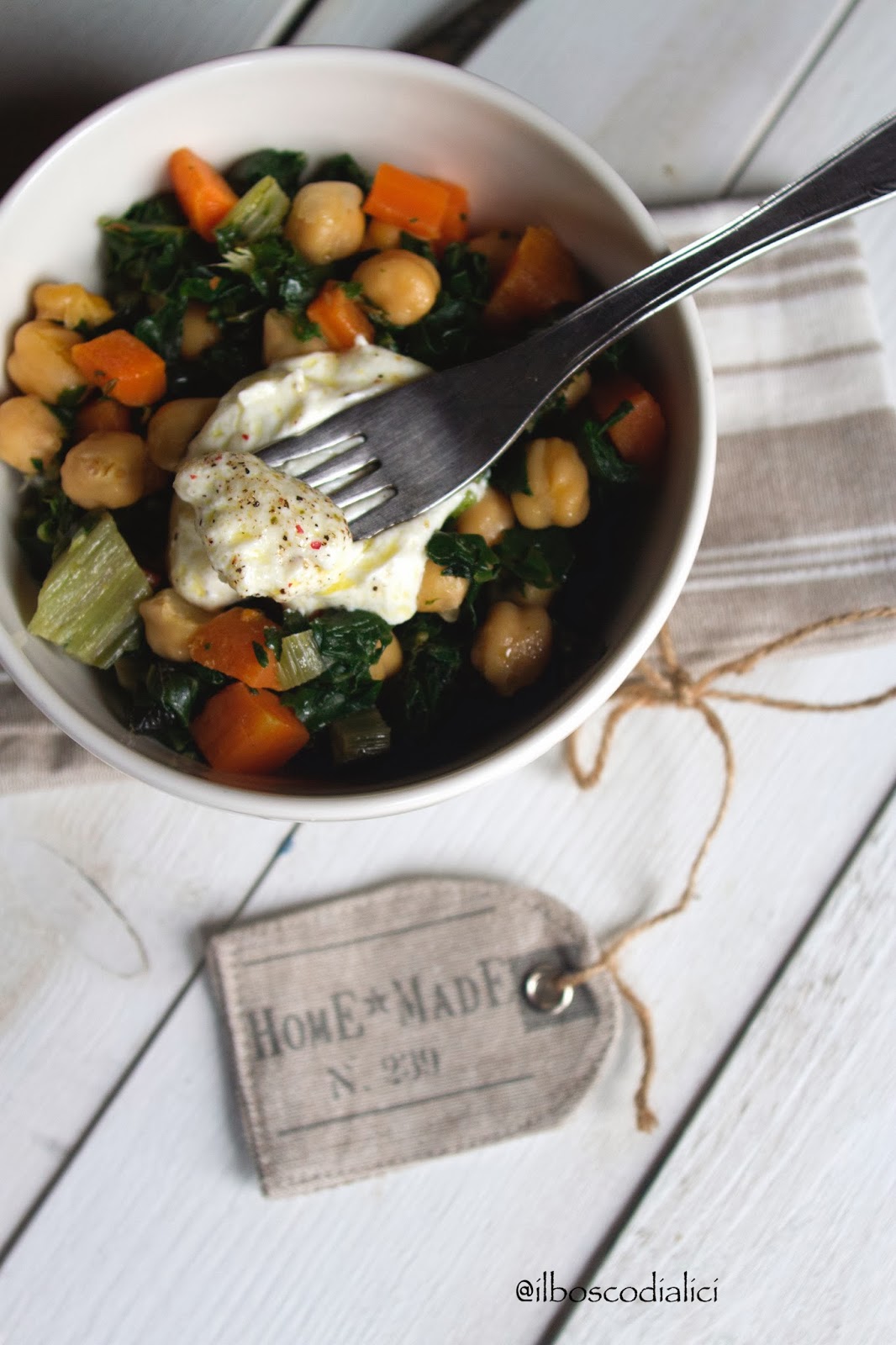 il bosco di alici Sautè di ceci con yogurt greco