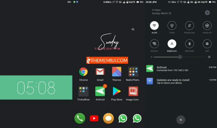 Material Dark Theme thememiui.com