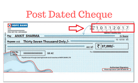 POST DATED CHEQUE