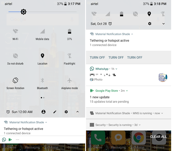 android settings