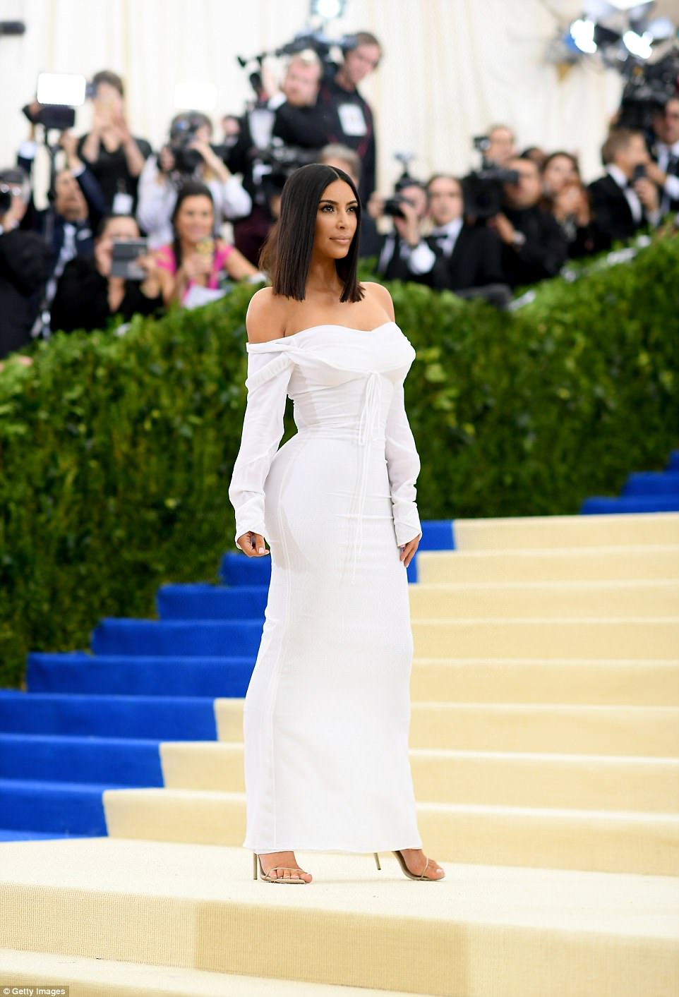 Kim Kardashian goes sans jewels at the 2017 Met Gala