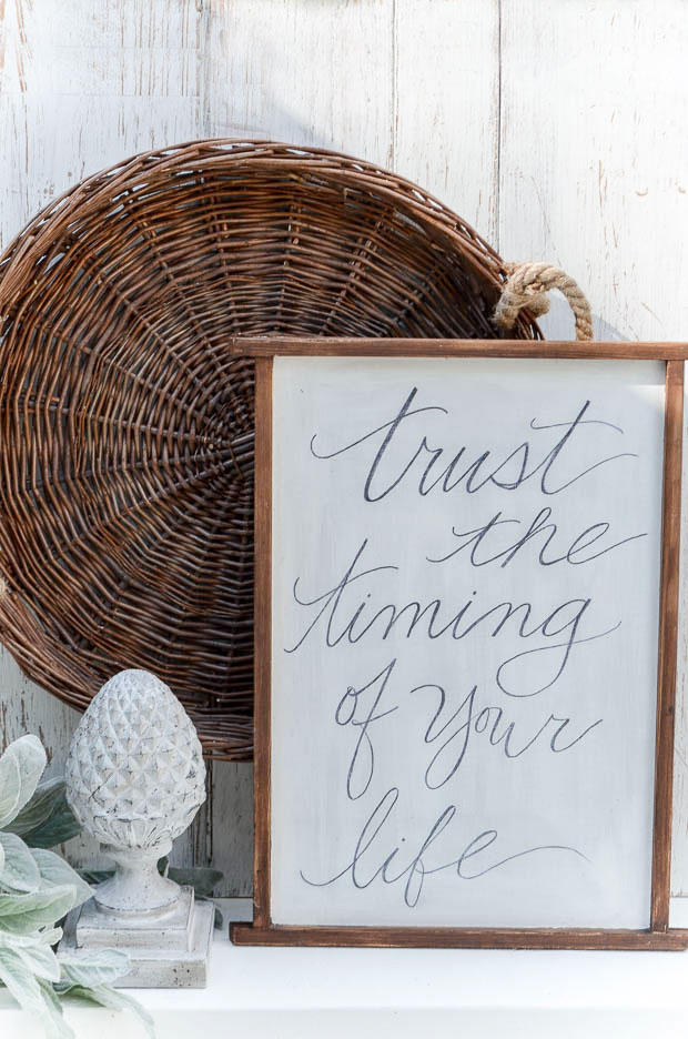 Display your favorite handwritten quote as a source of constant inspiration.