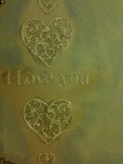 I love you - Aufkleber Mit Glitterglue halten Aufkleber besser auf unebenen Flächen