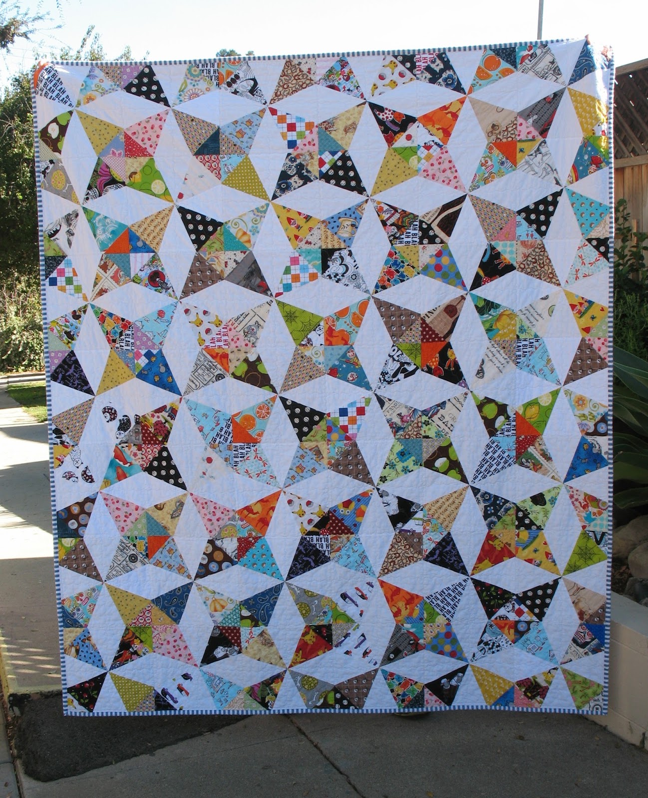 Ye Olde Kaleidoscope Quilt in Novelty Fabrics (88)