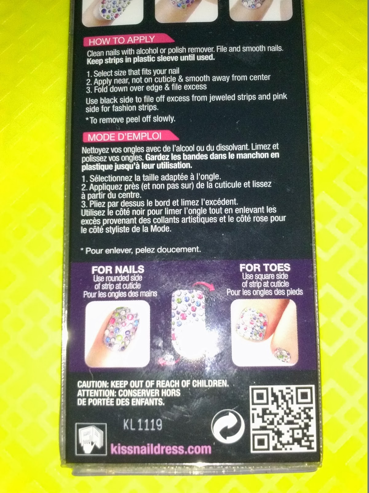 SIDEBRIGHT Kiss Nail Dress Nail Stickers