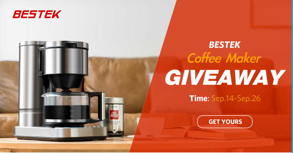 win a free Coffee Maker giveaway US, CA, UK, FR, DE, IT and ES.