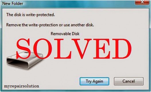 the disk is write protected