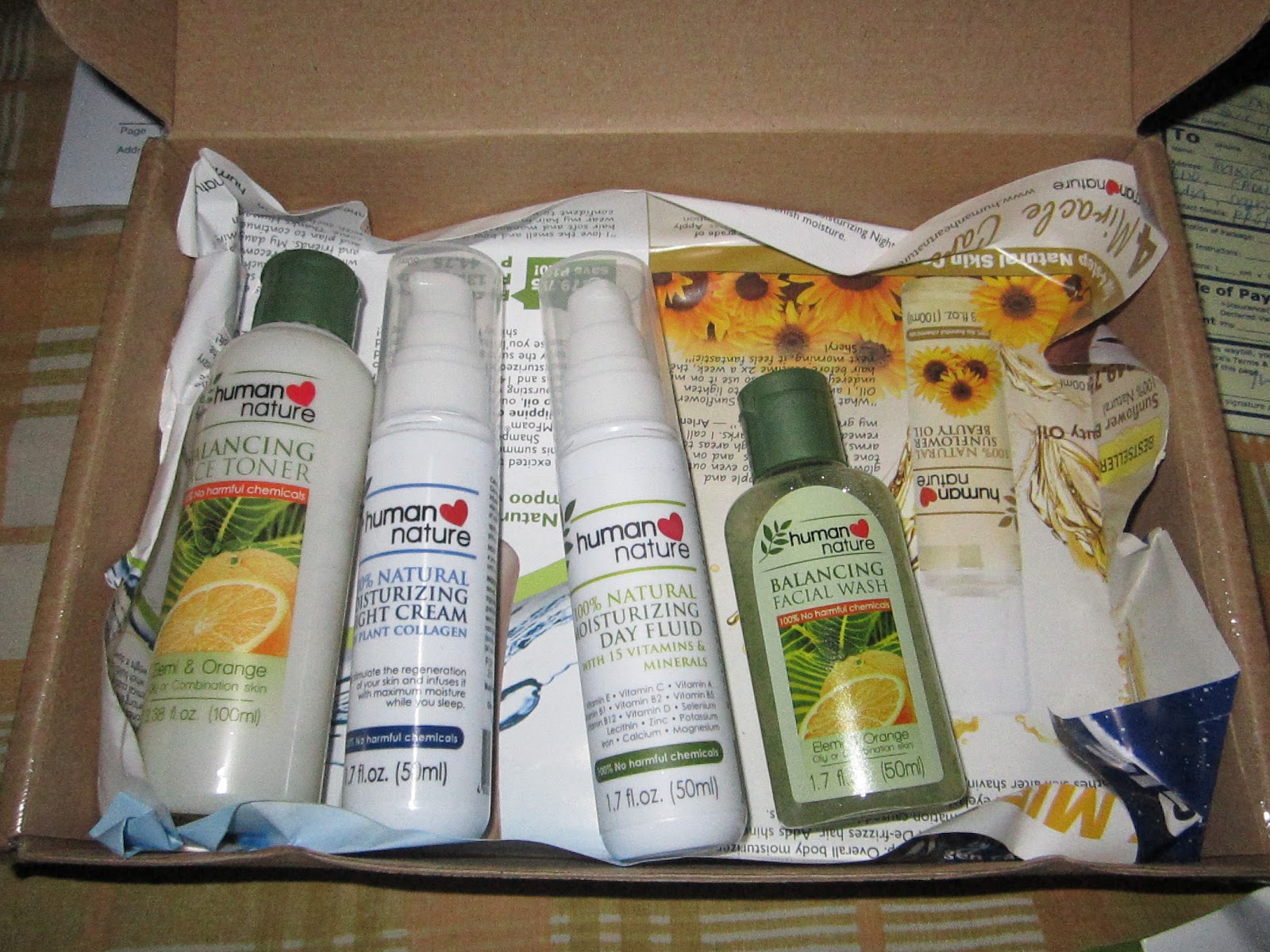 human nature skin care routine