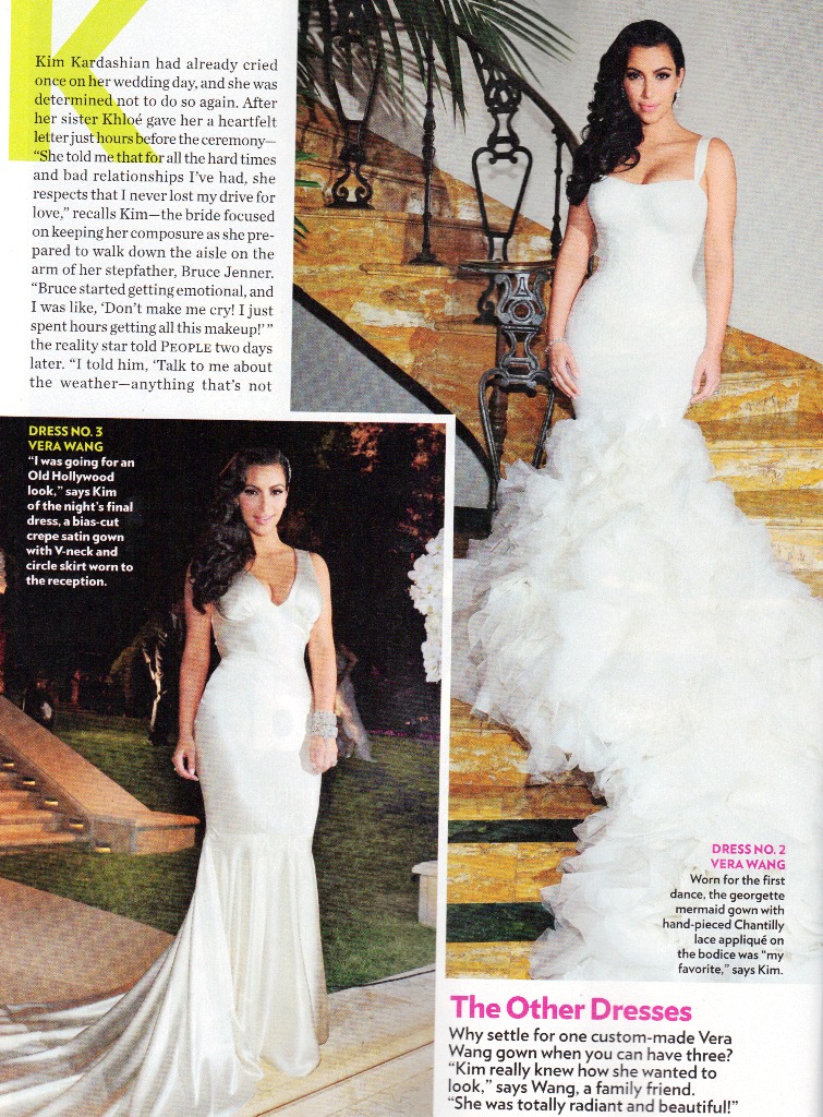 1001 fashion trends: Kim Kardashian Wedding Dresses
