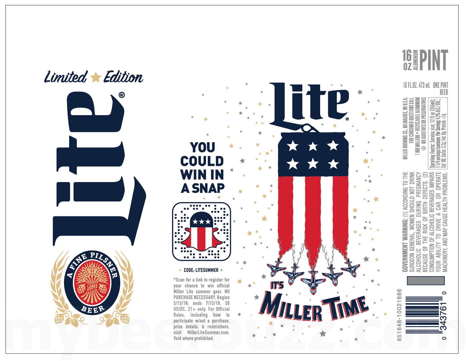 Miller Lite Preparing For St. Patrick’s Day w/16oz Can & Summer 2018