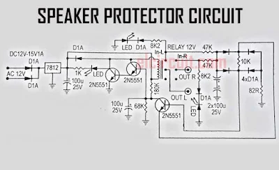 Speaker Protector Circuit 3 Transistor