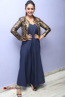 Actress Rakul Preet Singh Stills in Long Dress at Dhruva Telugu Movie Trailer Launch  0120