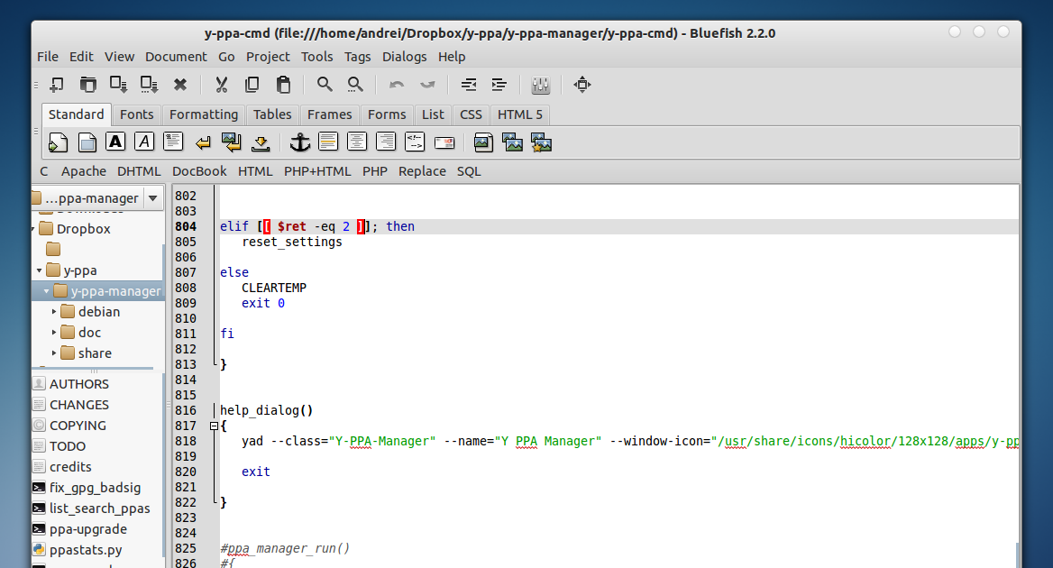 Bluefish Text Editor 2.2.0 Released With GTK3 Support ~ Web Upd8 ...