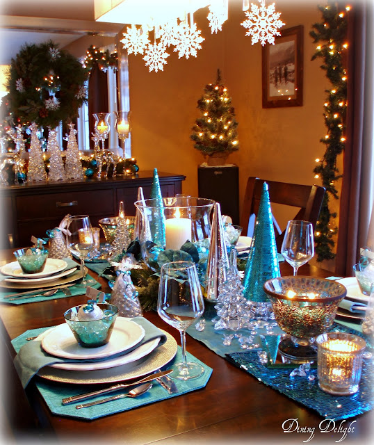 dining delight christmas in teal blue dining delight christmas in teal blue